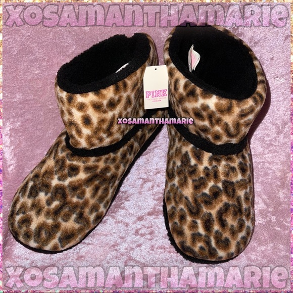 VS PINK Rare Leopard Booties - Picture 11 of 14